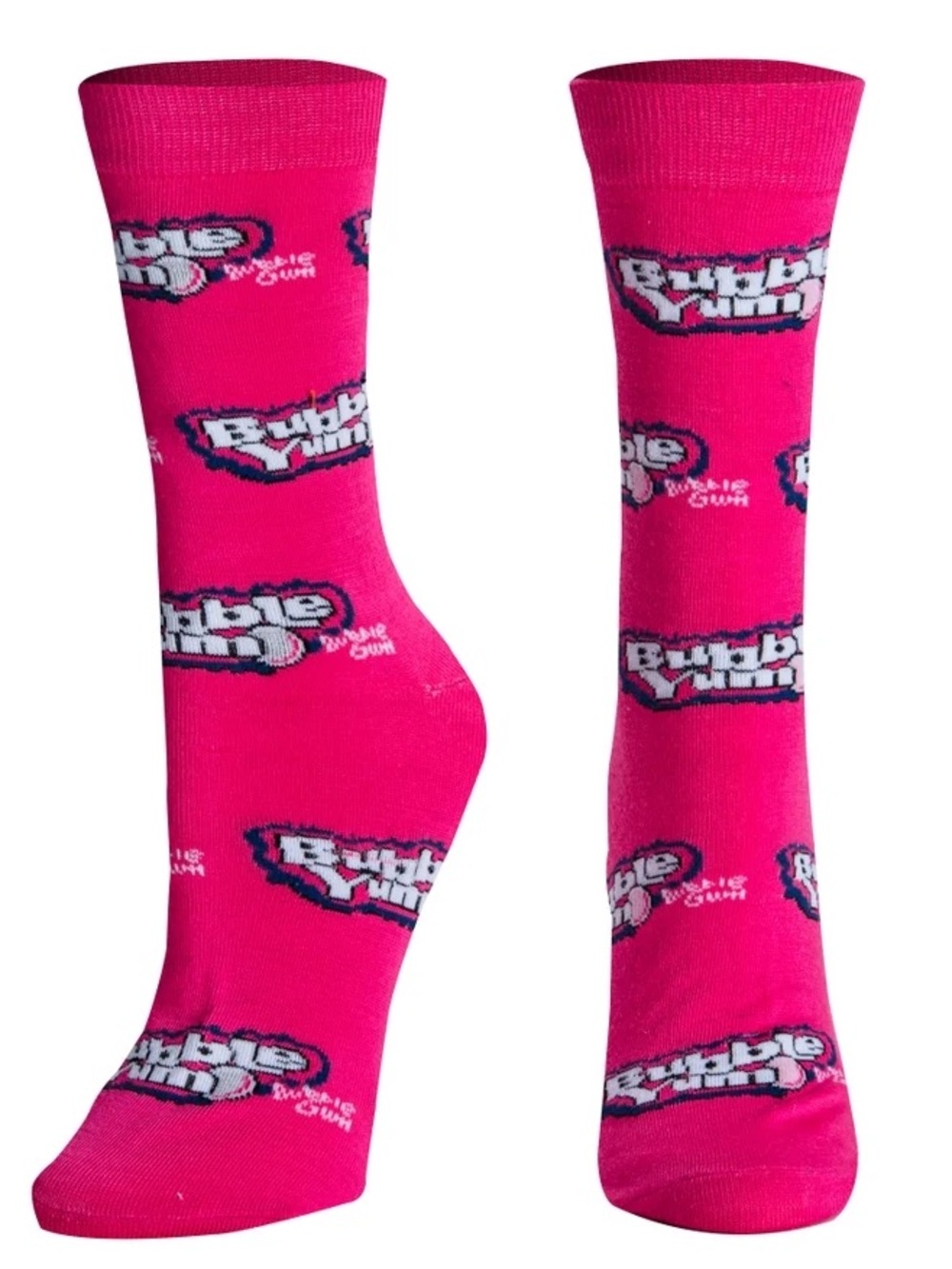 Bubble Yum Hershey Men’s Crew Socks Size 6-12 Pink Novelty NWT